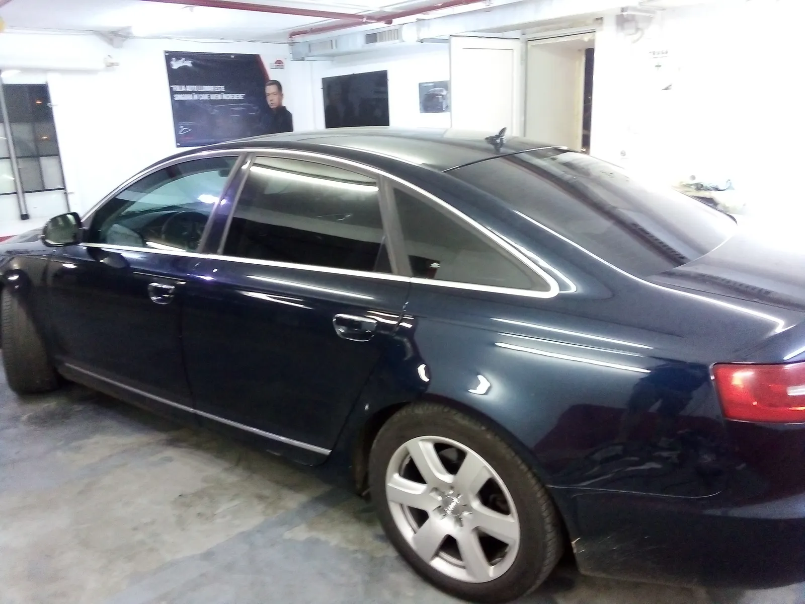 Audi A6 Dark Blue – folie ceramică CTX15 geamuri laterale