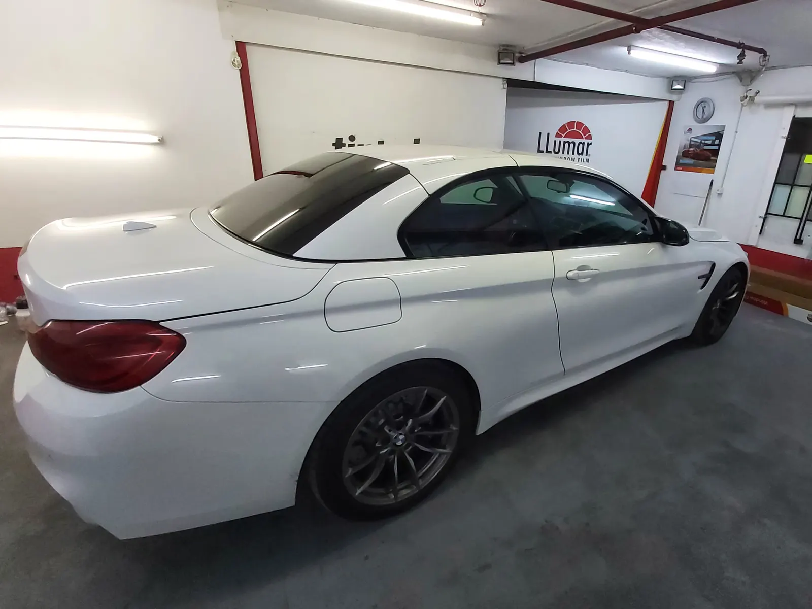 Folie auto LLumar CTX05 si AIR80 BMW Seria 4 Cabriolet F33 Alpine White