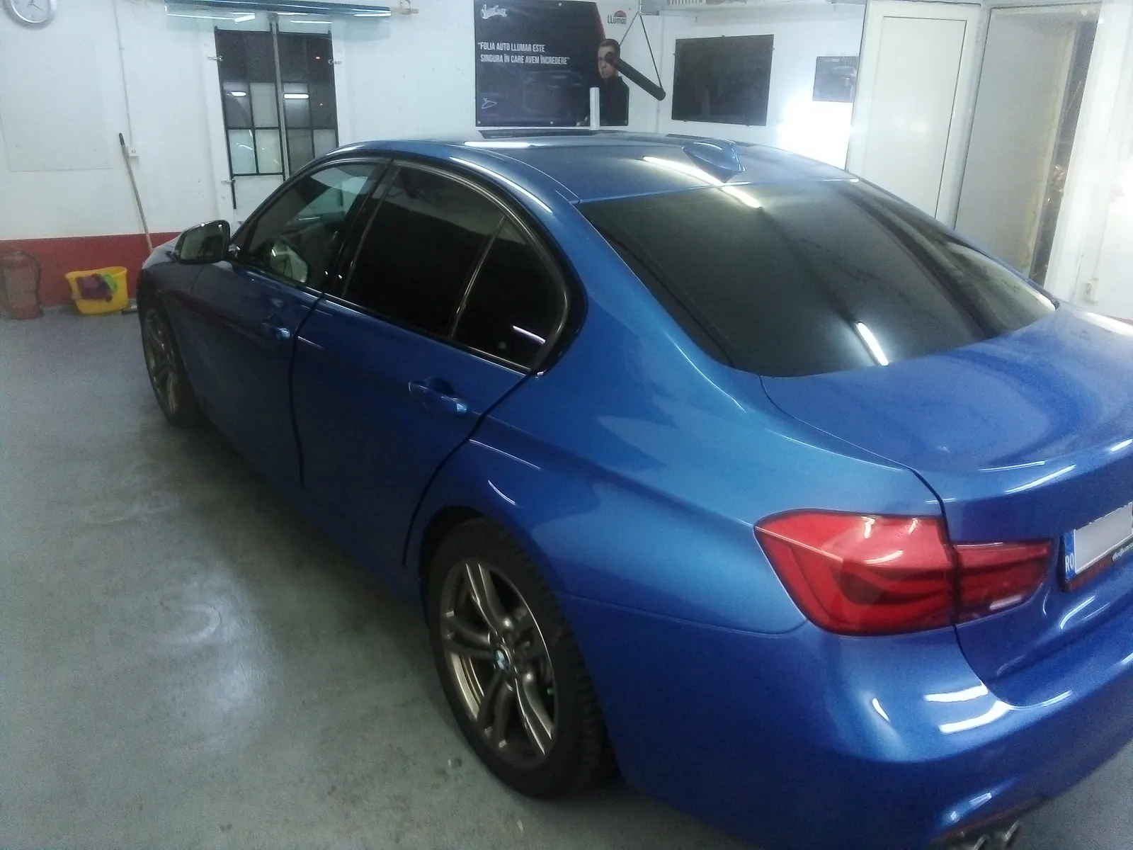 BMW F30 Estoril Blue – combinatie folie ATR05 spate si AIR80 fata