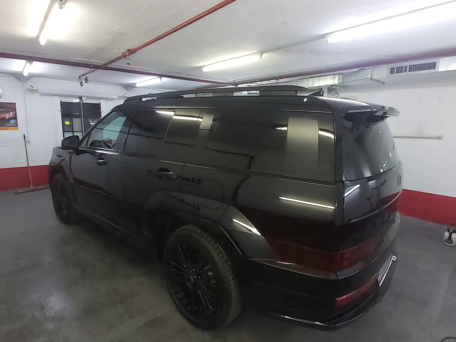 Lunetă Santa Fe MX5 generația a cincea Abyss Black Pearl cu folie LLumar CTX05