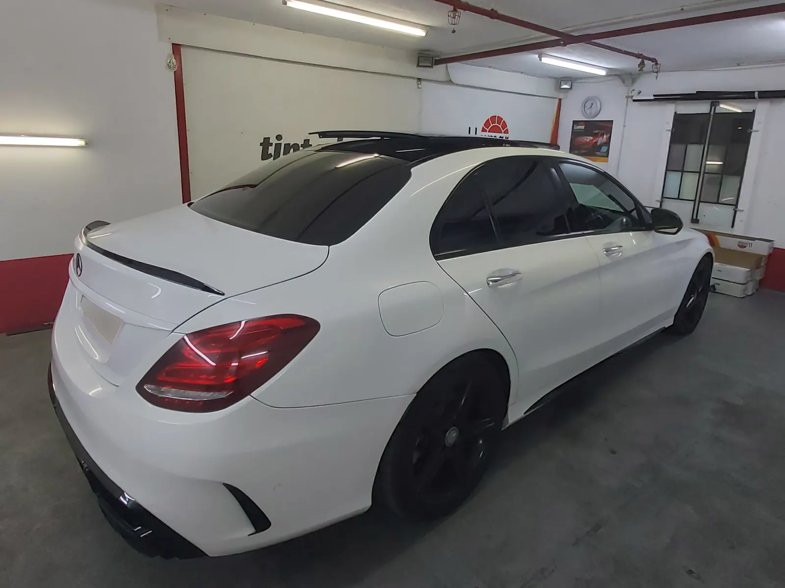 folie auto Mercedes C W205 alb ATR05 contrast maxim Tinted