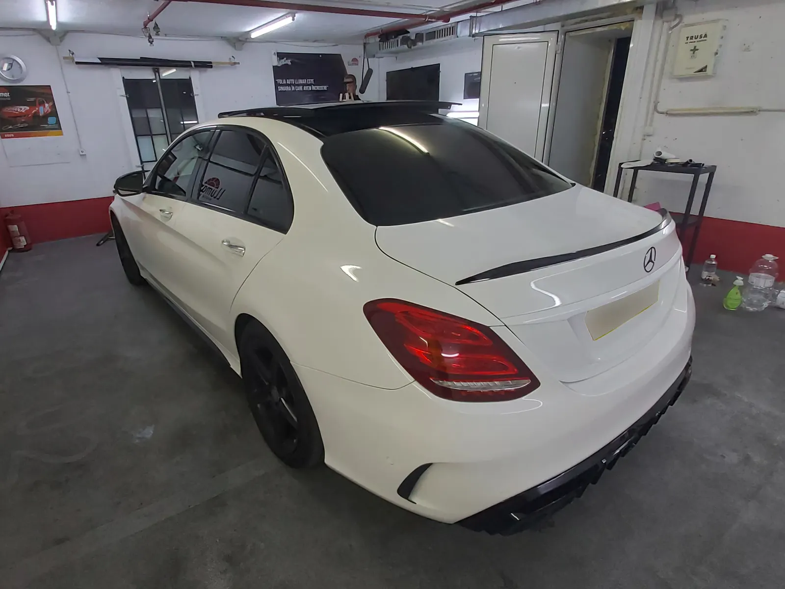 folie fumurie Mercedes C W205 alb polar efect premium LLumar