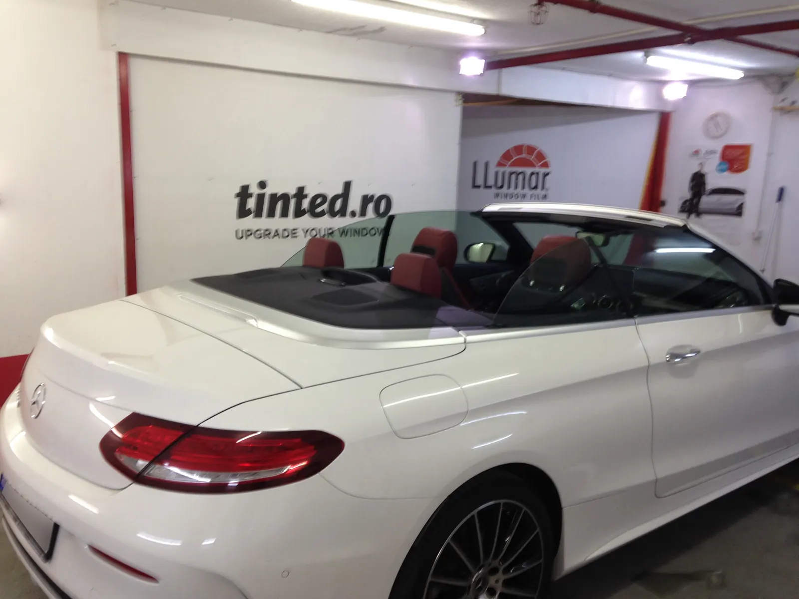 geamuri fumurii deschise Mercedes C cabriolet A205 Diamond White LLumar AIR75