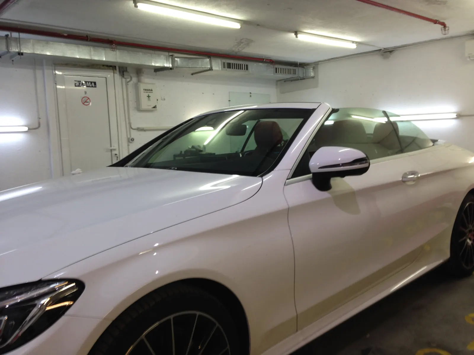 folie auto cabriolet Mercedes C A205 AIR75 față și spate omologat RAR