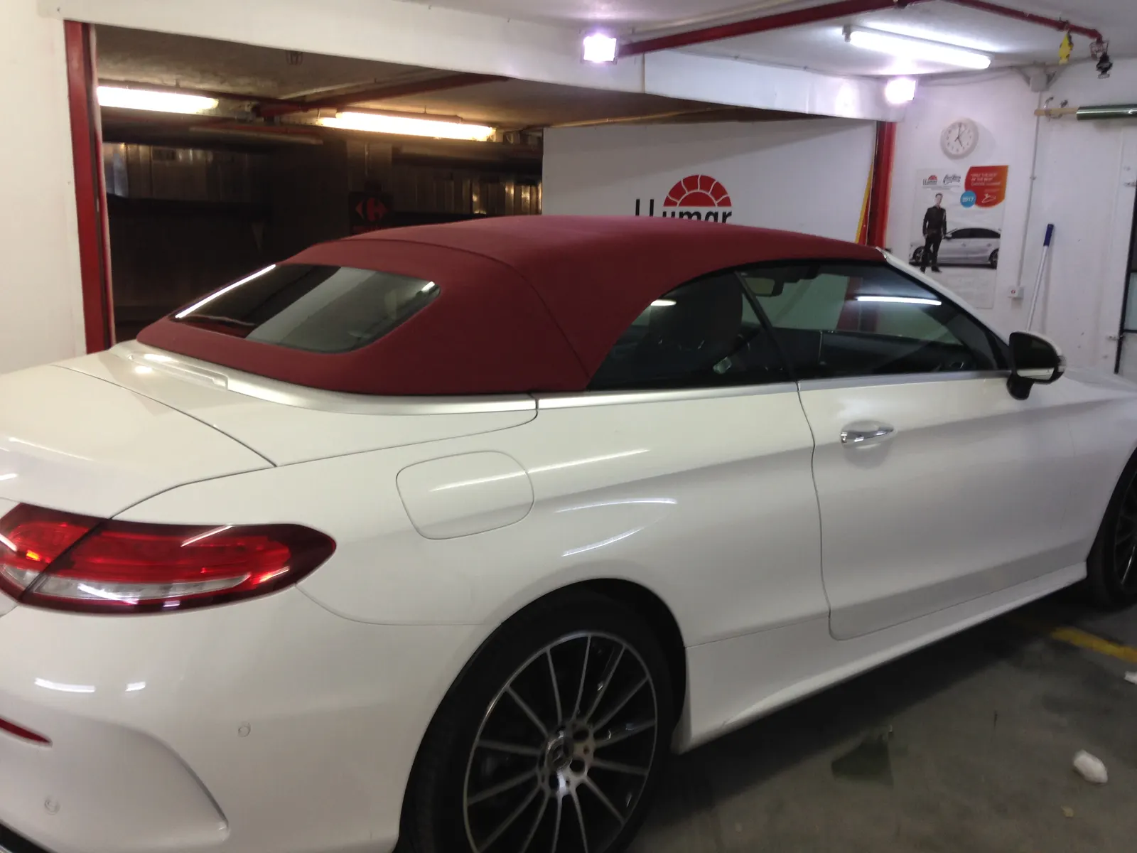 folie auto Mercedes C A205 Diamond White protecție UV LLumar fără demontări