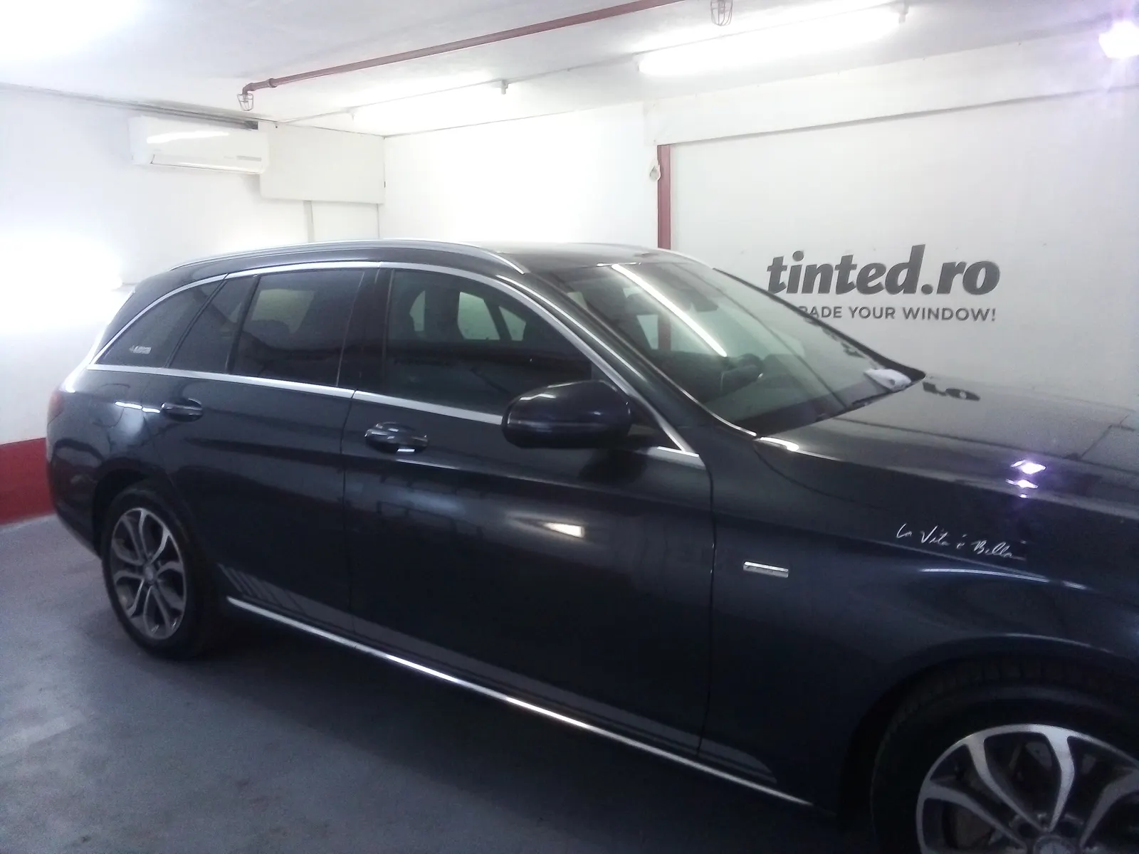 folie auto Mercedes Clasa C break W205 gri selenite LLumar ATR20