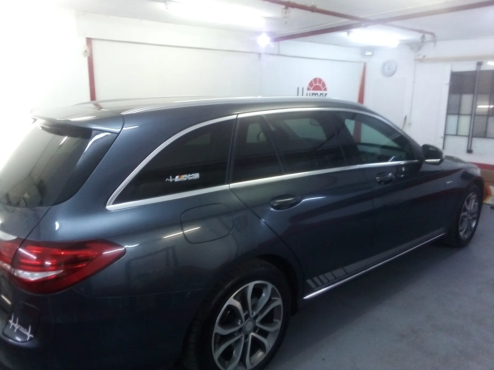 folie metalică Mercedes C W205 break gri LLumar ATR20 omologat RAR