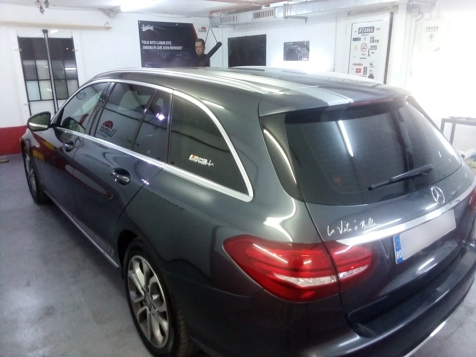 montaj folie auto Mercedes Clasa C W205 break ATR20 Tinted