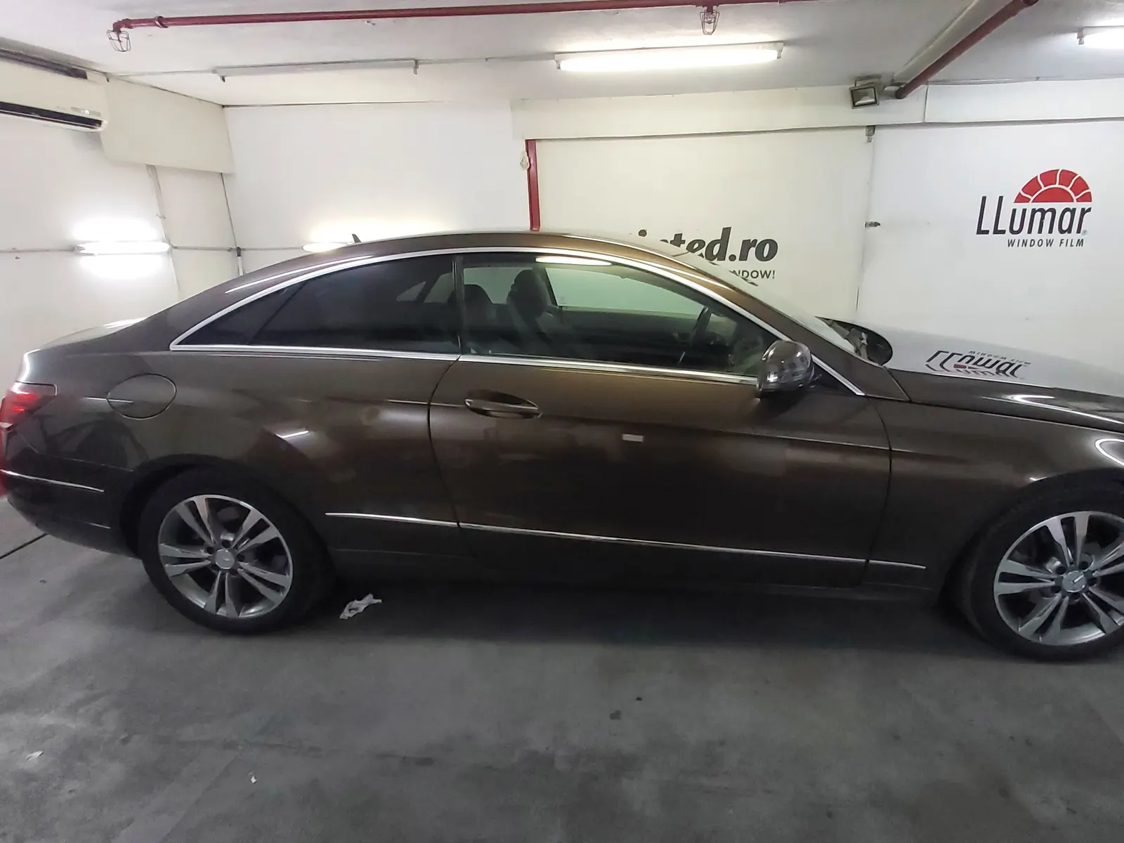 folie auto Mercedes Clasa E coupe W207 maro citrin metalic LLumar ATR20