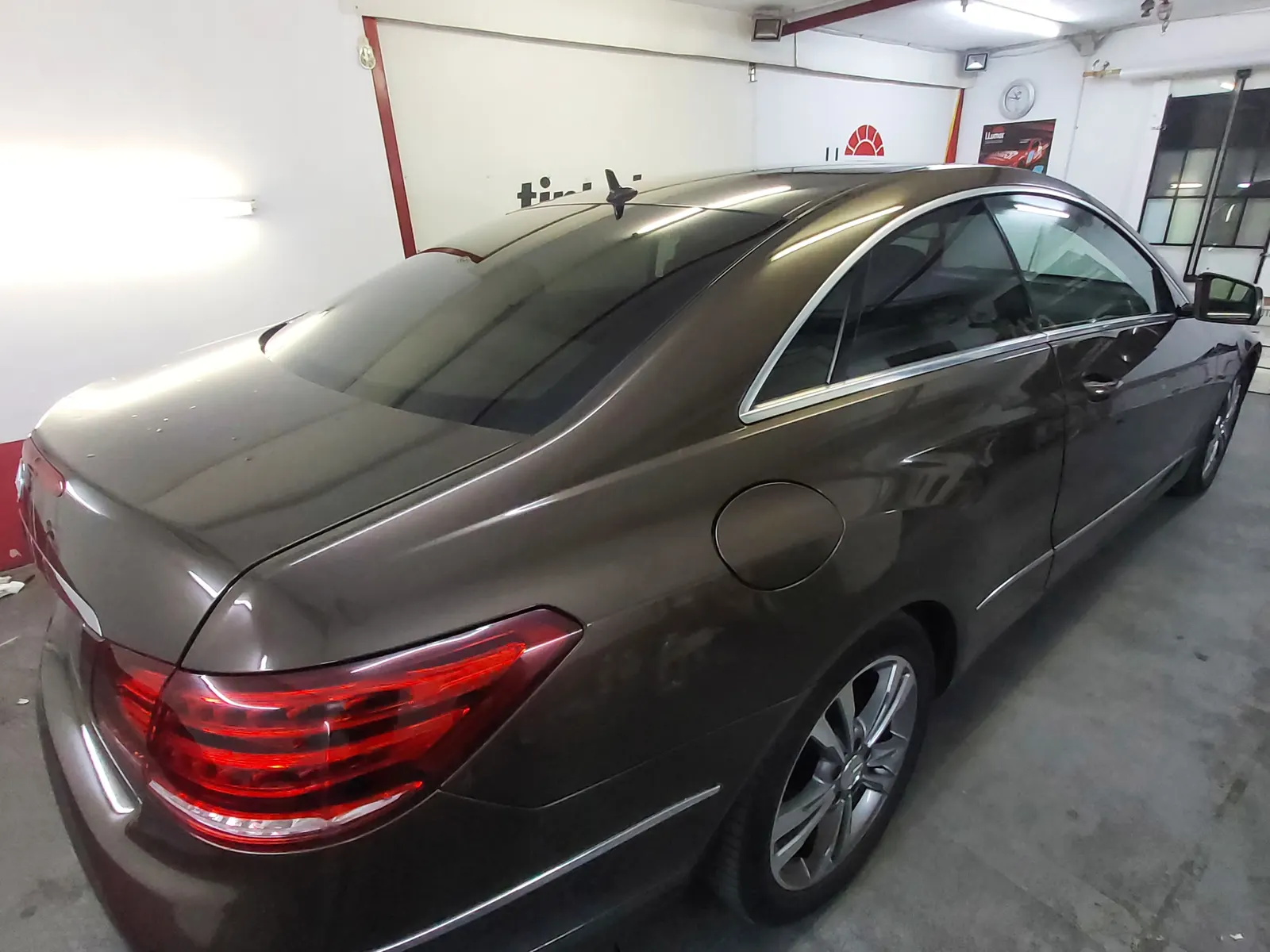 montaj folie LLumar ATR20 Mercedes E coupe W207 Tinted