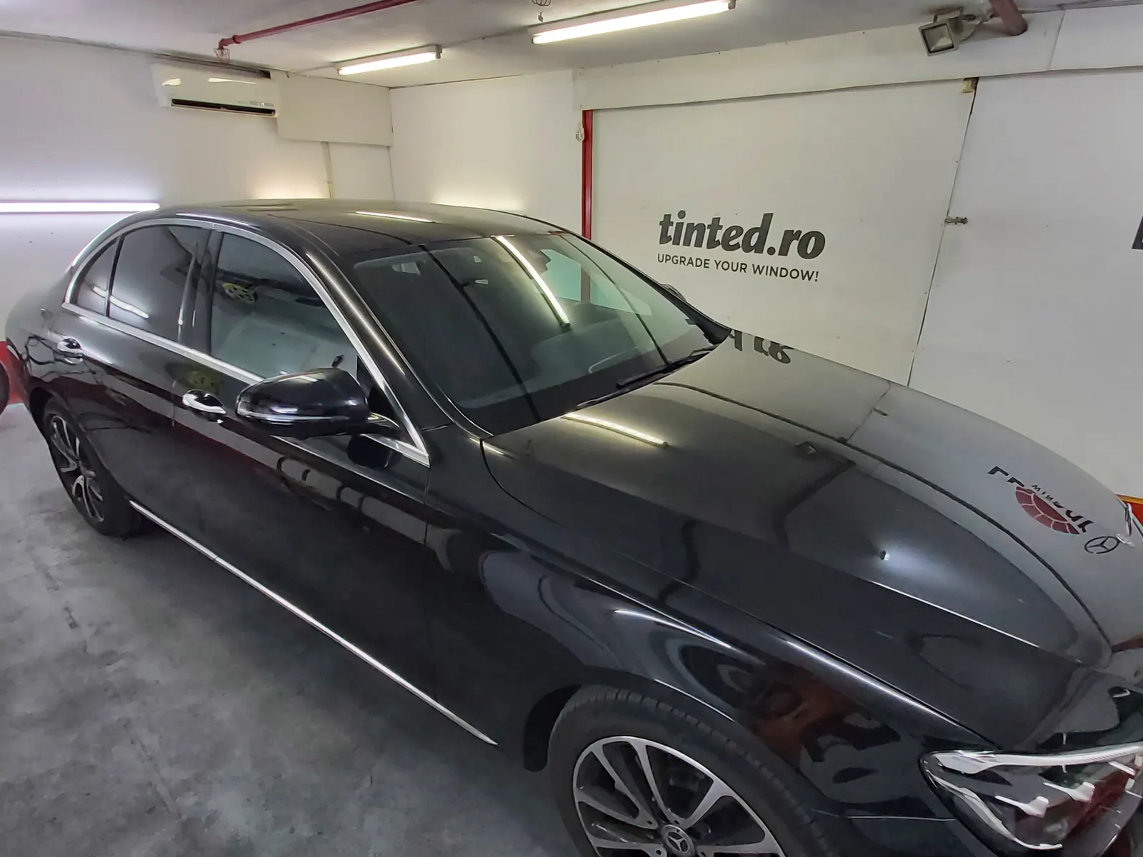 montaj folie LLumar CTX15 Mercedes Clasa E W214 nou Tinted
