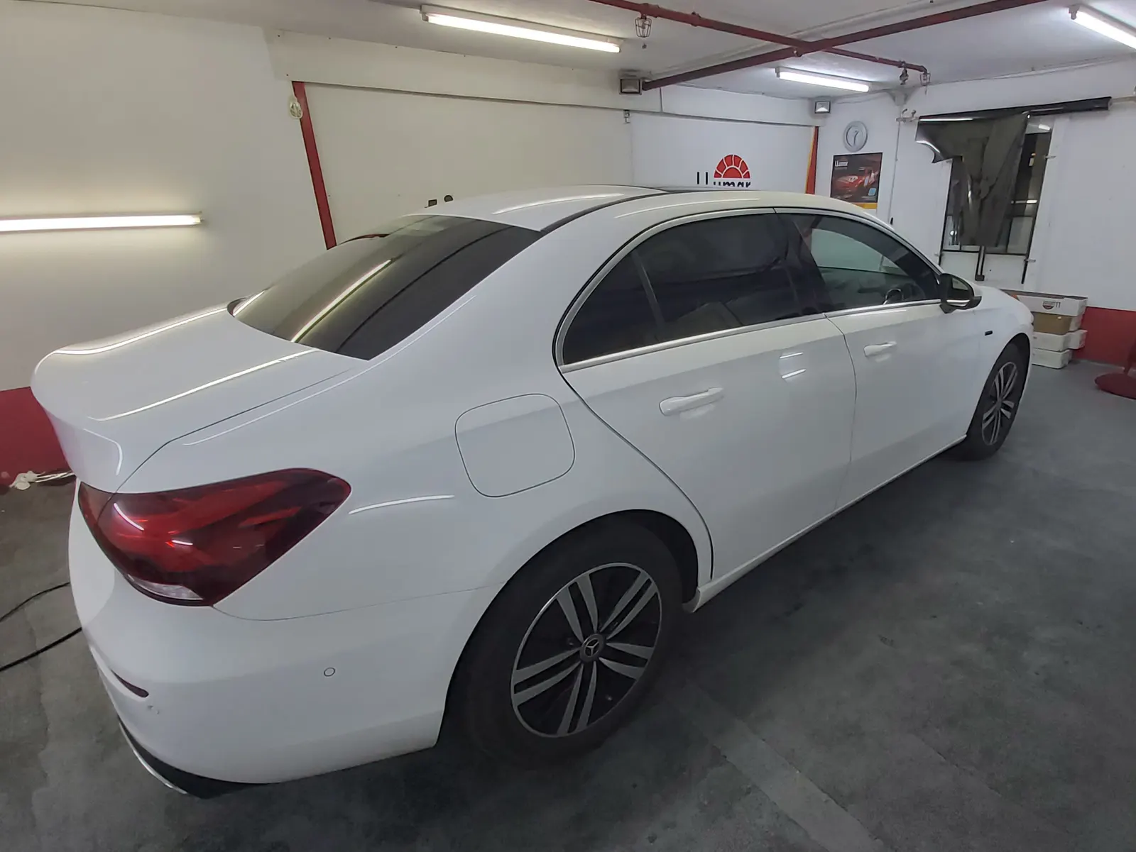 folie auto Mercedes A 250 V177 alb polar LLumar ATR05