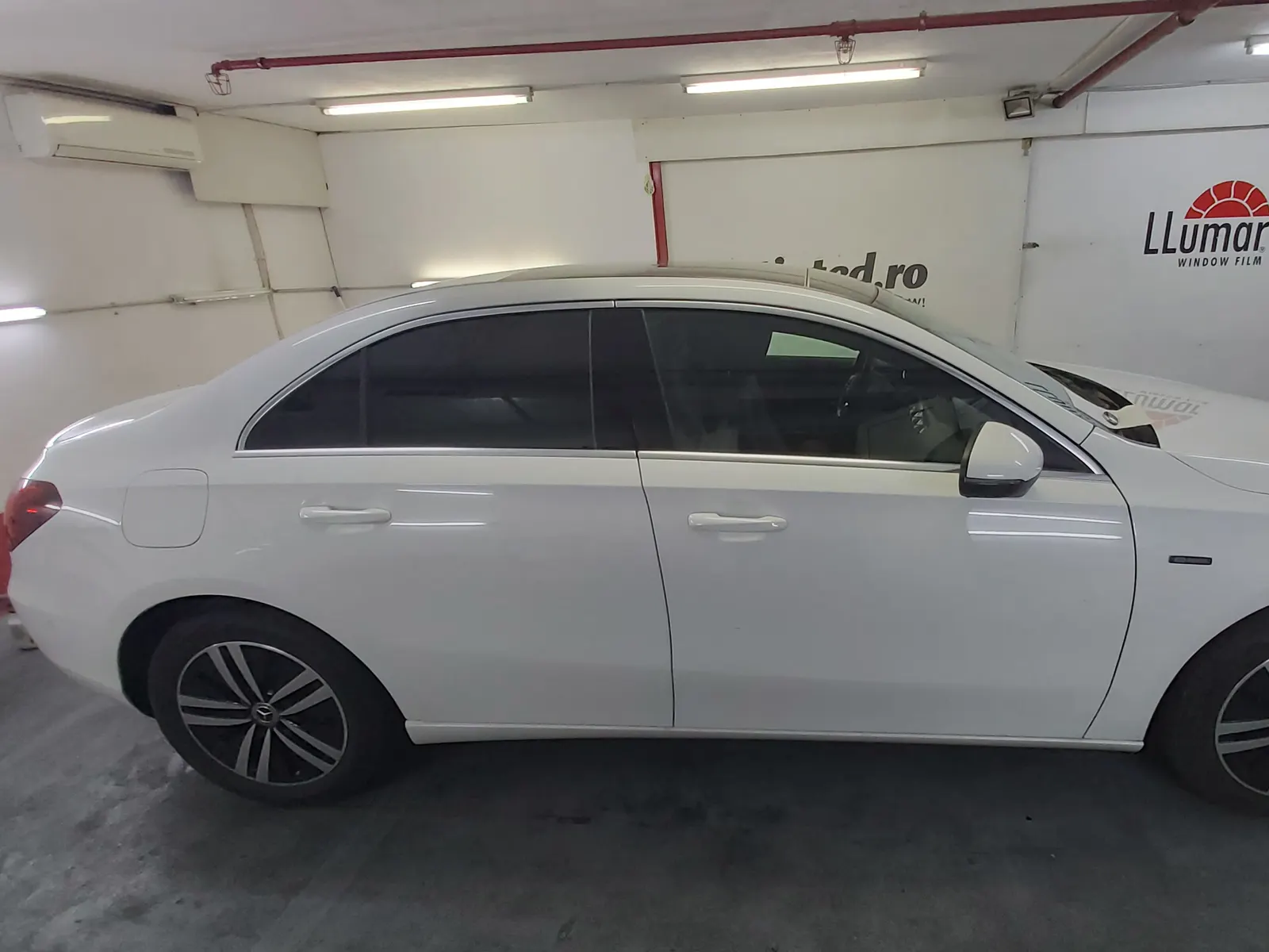 folie ceramică Mercedes A 250 V177 vedere lateral spate