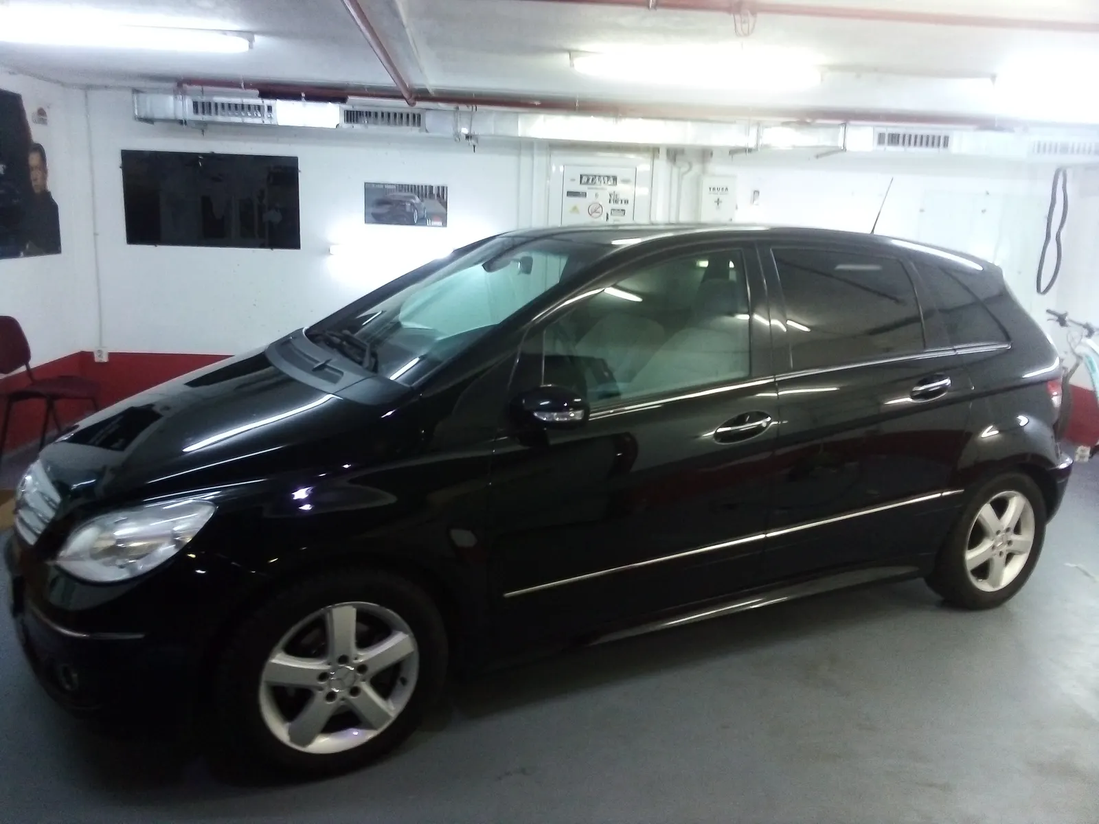 montaj folie auto Mercedes B W245 negru omologat RAR Tinted