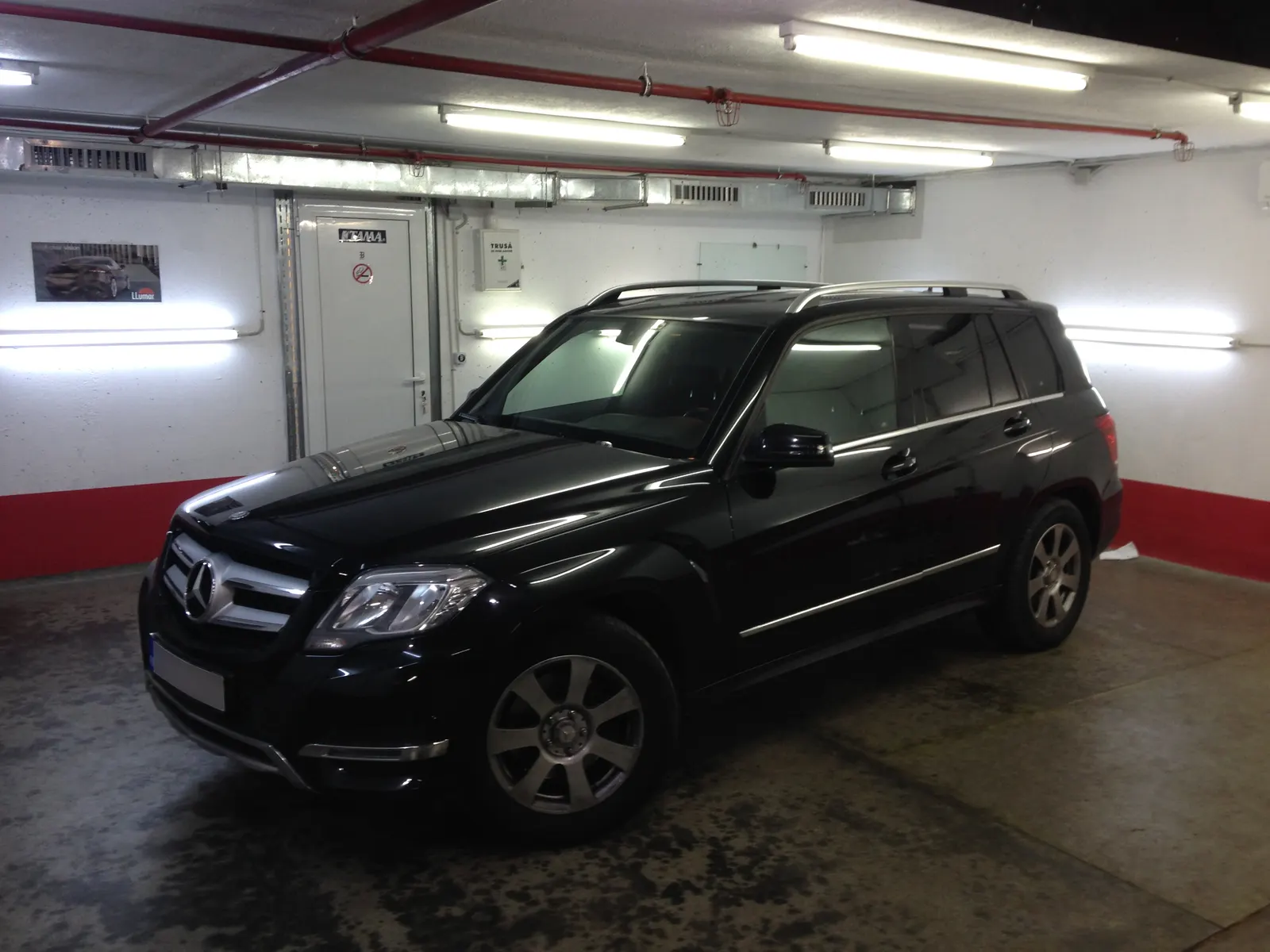 folie auto Mercedes GLK X204 negru obsidian LLumar CTX05 spate