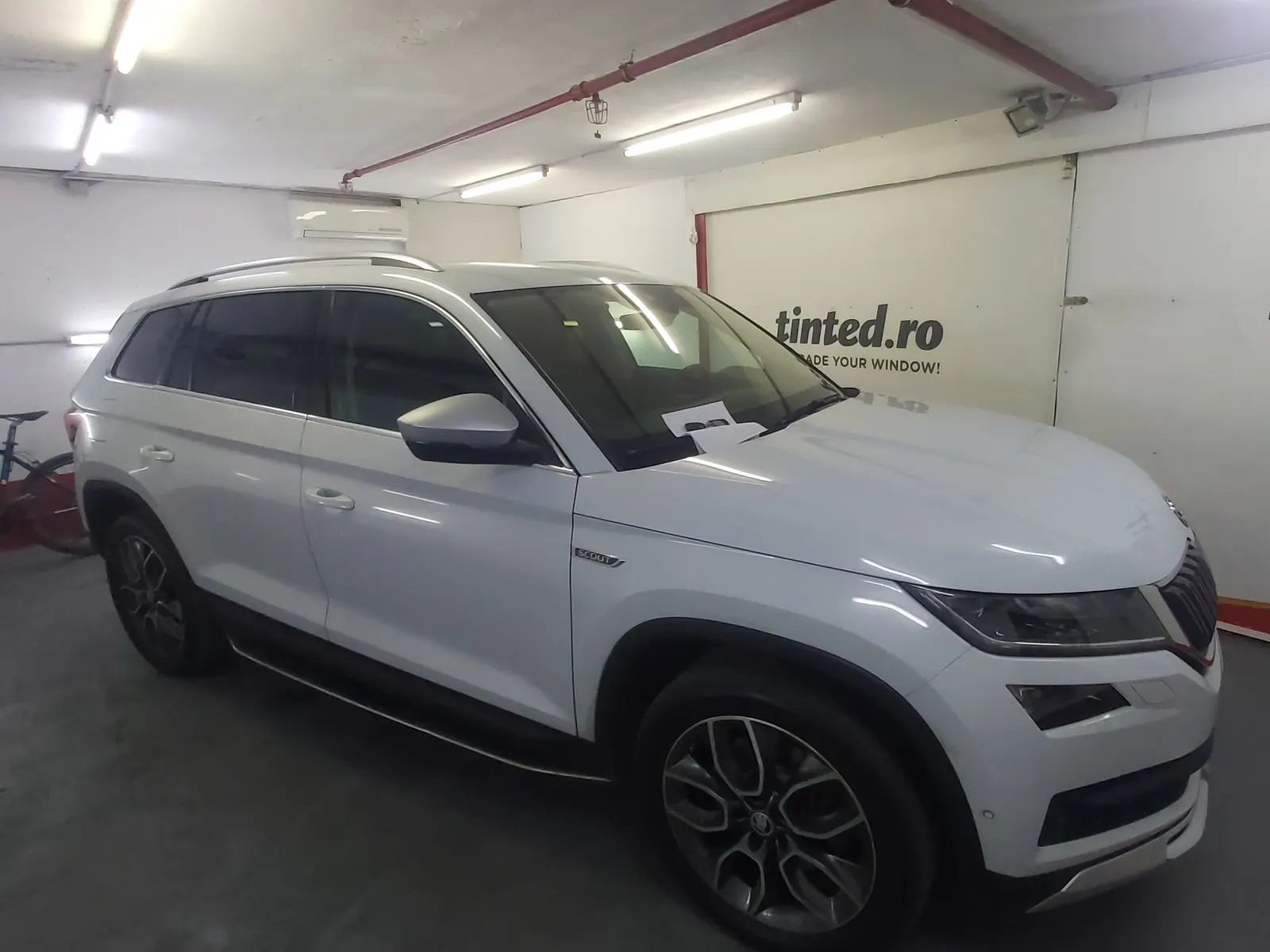 Kodiaq Candy White foliere geamuri CTX05 opacitate maximă Tinted
