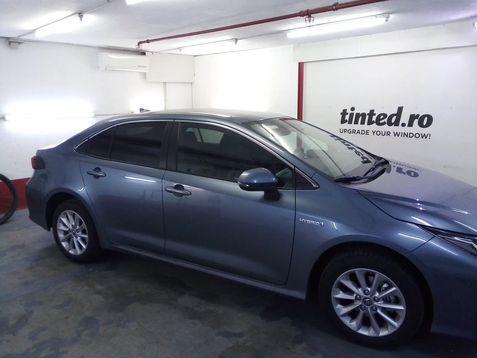 Toyota Corolla Hybrid Celestite Grey Metallic proiect folie auto LLumar CTX15 si AIR80