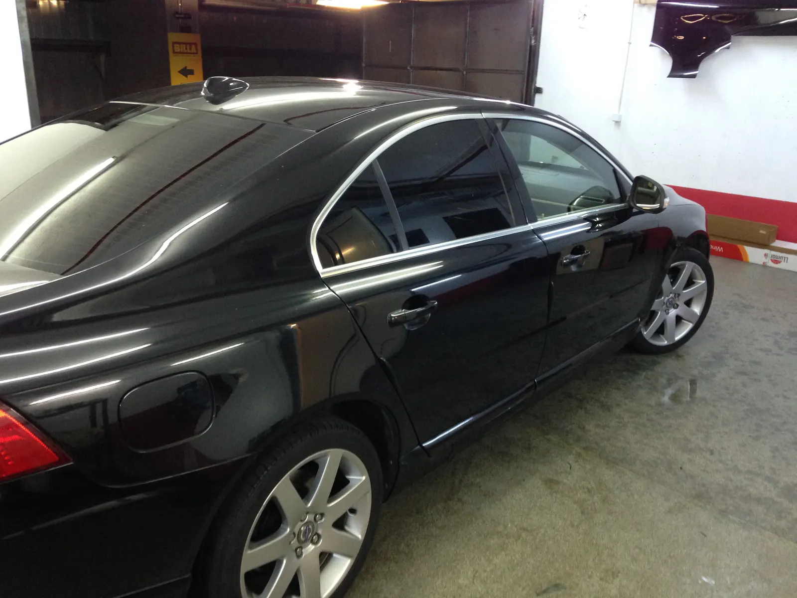 S80 negru sedan executiv foliere geamuri CTX05 intimitate maximă