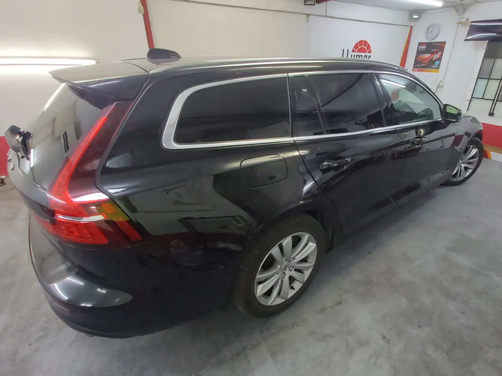 V60 break negru metalic foliere completă geamuri CTX05 opacitate maximă