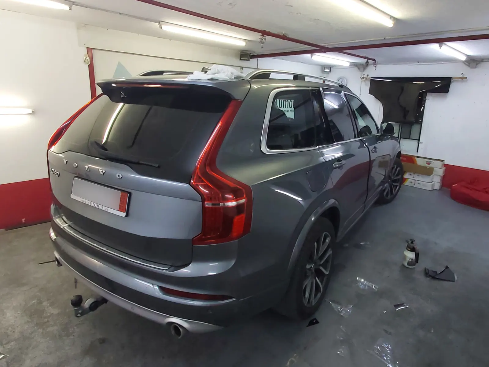 folie auto Volvo XC90 Pine Grey Metallic geamuri laterale LLumar CTX05
