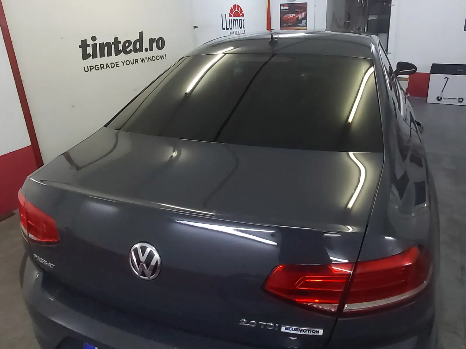 folie auto VW Passat B8 lateral fata LLumar ATR20 Tinted