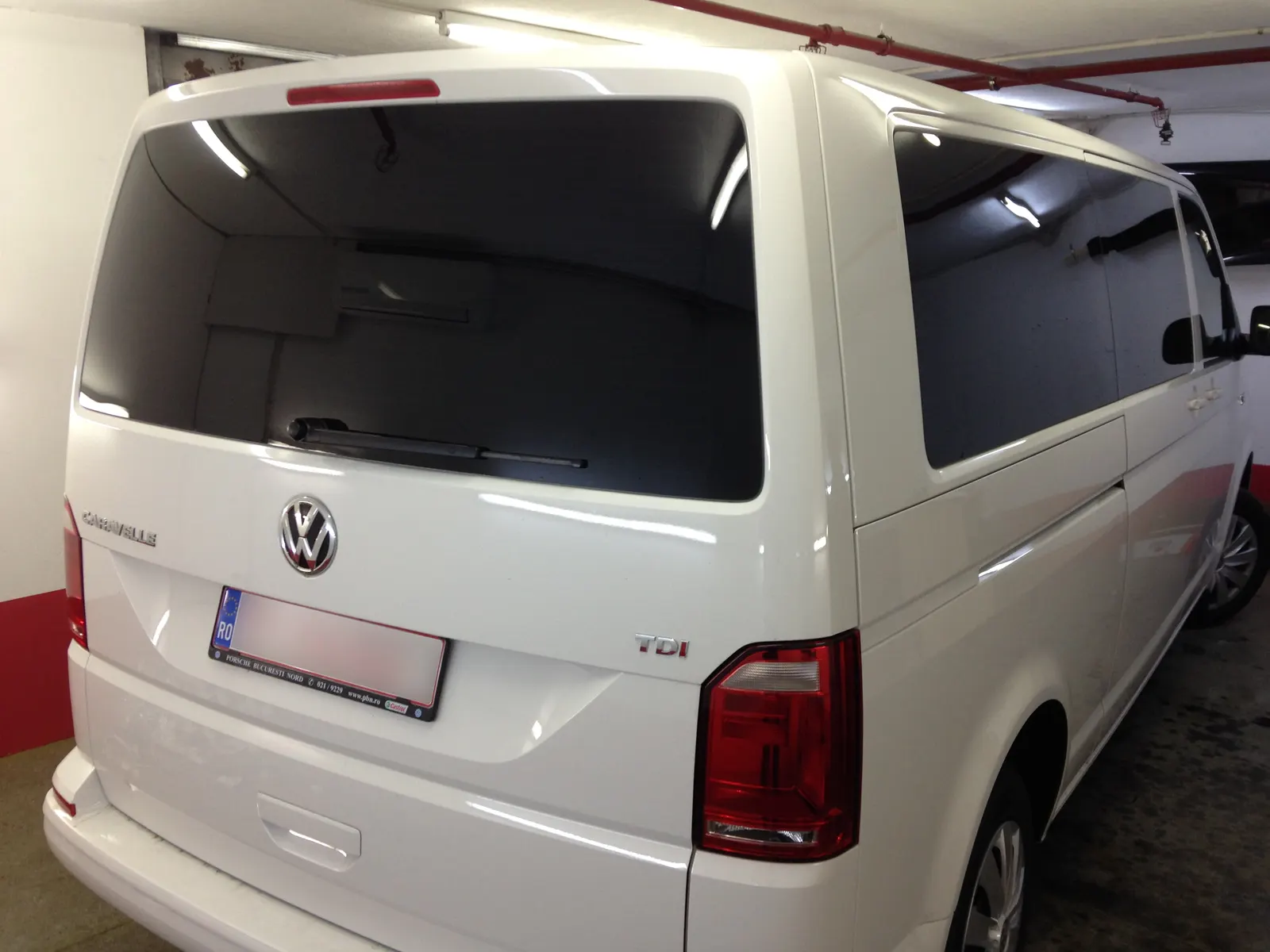 folie auto transport persoane VW Caravelle T6 LLumar Bucuresti