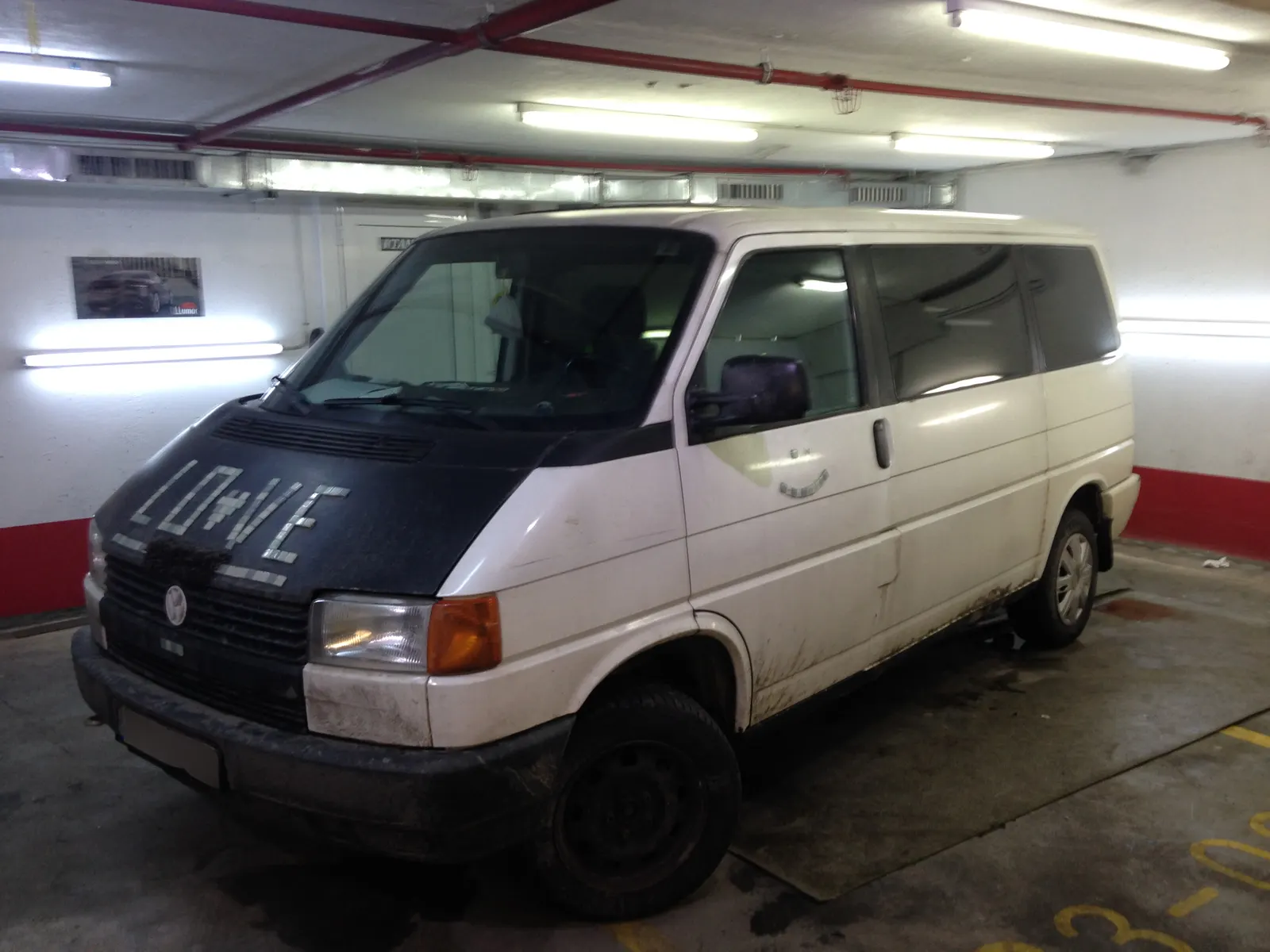 folie auto VW Transporter T4 gri alb LLumar ATR05 AIR80 Tinted